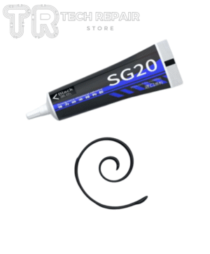 Pegamento Premium MiJing SG20 Negro – Adhesivo Profesional de Alta Precisión para Reparación de Electrónica