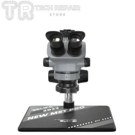 🔬 Microscopio Trinocular RELIFE RL-M5T PRO B11 – Alta Precisión para Electrónica Profesional