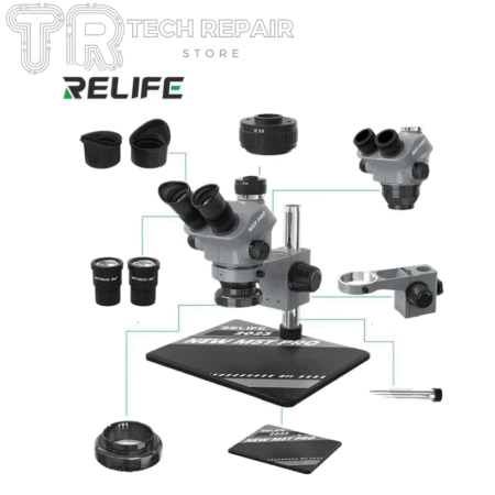 🔬 Microscopio Trinocular RELIFE RL-M5T PRO B11 – Alta Precisión para Electrónica Profesional